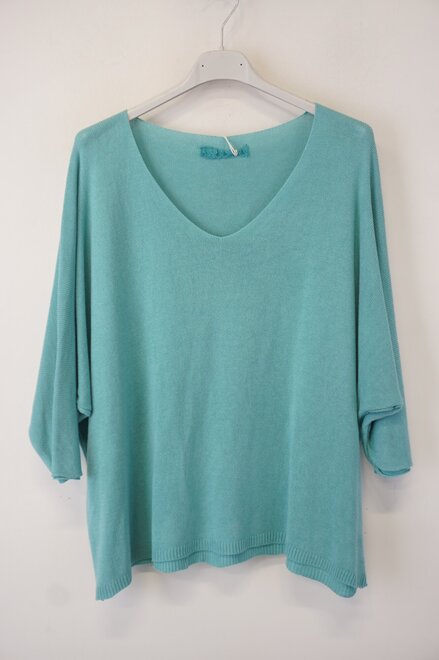 Garde-robe - Pull - Blauw-groen