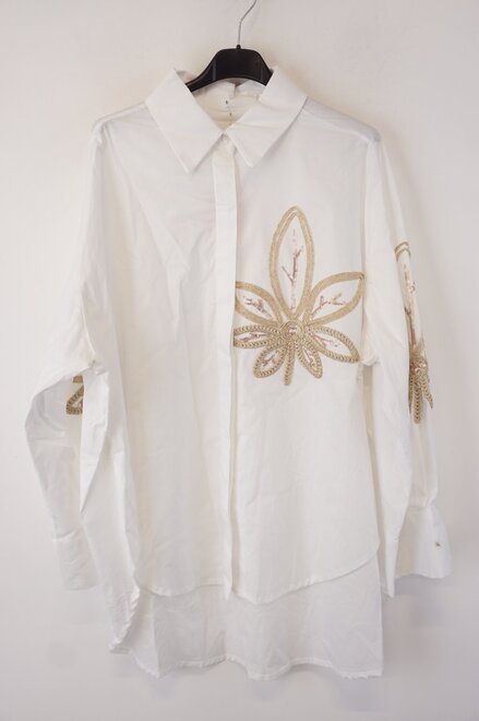 Garde-robe - Blouse - Goud-wit