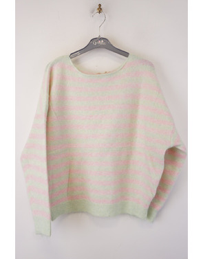 Garde-robe - Pull - Groen-roze