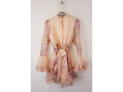 Garde-robe - Kort Kleedje - Zalm-roze