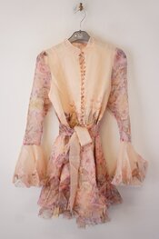 Garde-robe - Kort Kleedje - Zalm-roze