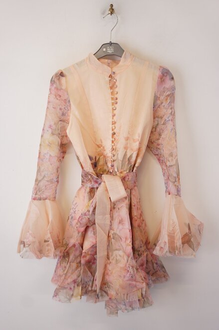 Garde-robe - Kort Kleedje - Zalm-roze