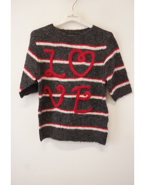 Garde-robe - Pull - Grijs-rood