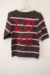 Garde-robe - Pull - Grijs-rood