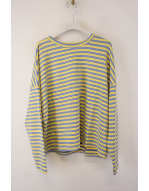 Garde-robe - Pull - Geel-blauw