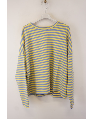 Garde-robe - Pull - Geel-blauw