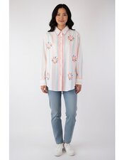 Garde-robe - Blouse - Groen-roze