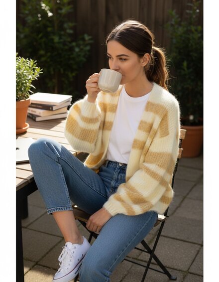 Garde-robe - Gilet - Beige-geel