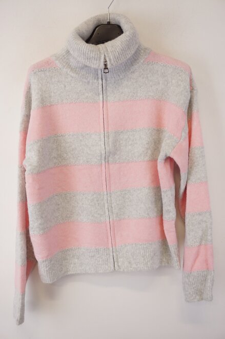 Garde-robe - Pull - Grijs-roze