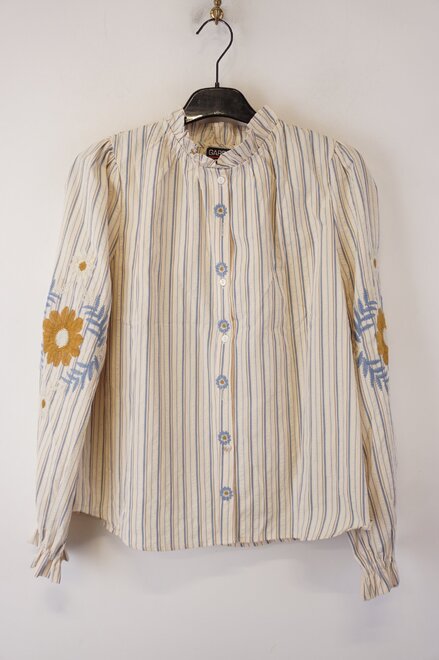 Garde-robe - Blouse - Blauw-beige