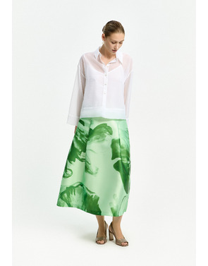 Xandres - Halflange Rok - Groen