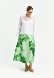 Xandres - Halflange Rok - Groen
