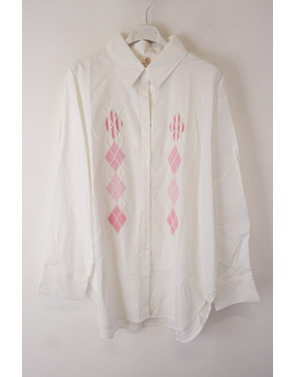 Garde-robe - Blouse - Wit-roze