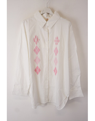 Garde-robe - Blouse - Wit-roze