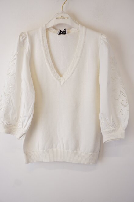 K-design - Pull - Ecru