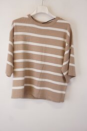 Free/quent - Pull - Beige-wit