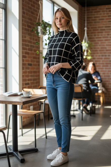 Garde-robe - Pull - Zwart-wit