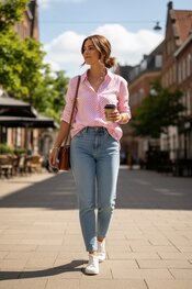 Free/quent - Blouse - Roze