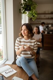 Free/quent - Pull - Beige