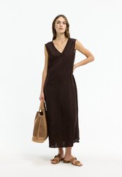 Xandres - Lang kleed - Bruin