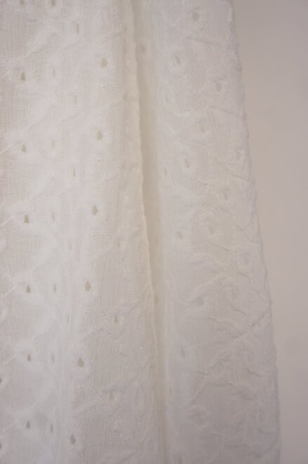 Red Button - Top - Ecru