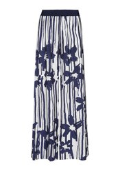 Caroline Biss - Lange Broek - Wit-blauw