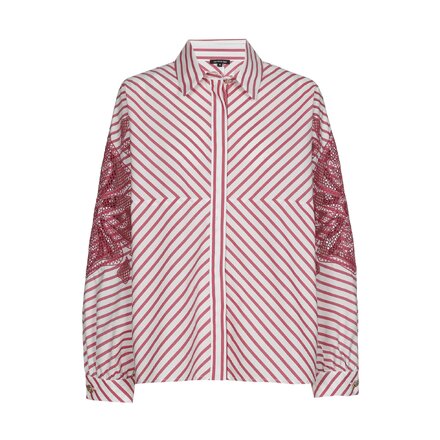 Caroline Biss - Blouse - Wit-rood