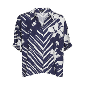 Caroline Biss - Blouse - Wit-blauw