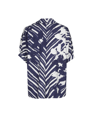 Caroline Biss - Blouse - Wit-blauw