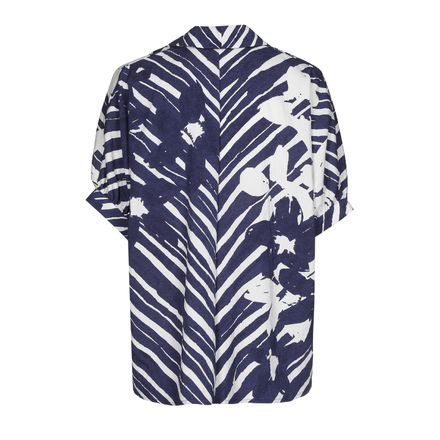 Caroline Biss - Blouse - Wit-blauw