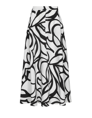 Caroline Biss - Lange Rok - Zwart-wit