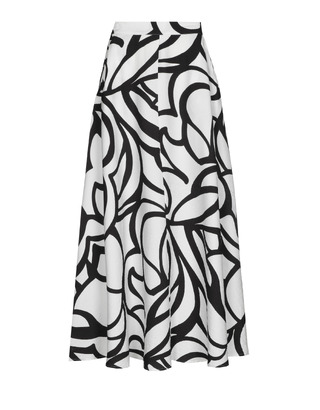 Caroline Biss - Lange Rok - Zwart-wit