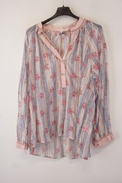 Garde-robe - Blouse - Blauw-roze