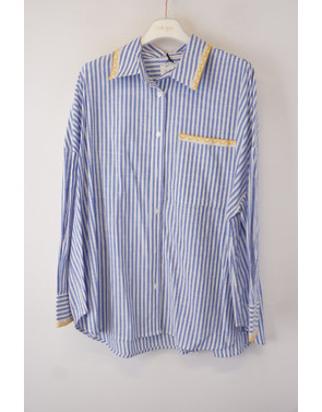 Garde-robe - Blouse - Geel-blauw