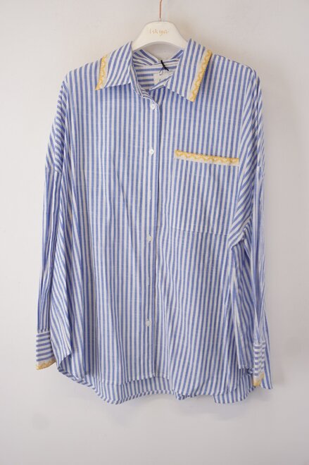 Garde-robe - Blouse - Geel-blauw