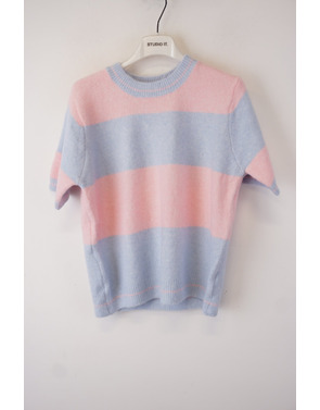 Garde-robe - Pull - Blauw-roze