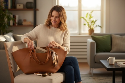 Garde-robe - Handtassen - Camel