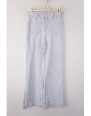 Garde-robe - Lange Broek - Wit-blauw