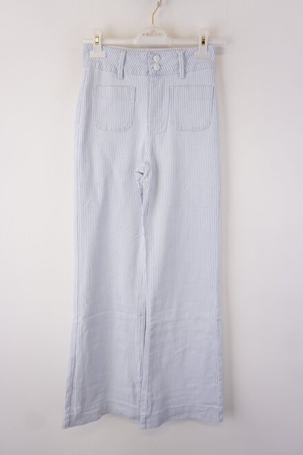 Garde-robe - Lange Broek - Wit-blauw