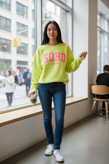 Garde-robe - Pull - Geel-roze