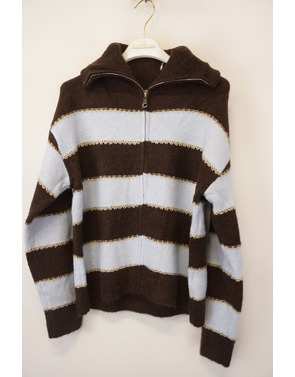 Garde-robe - Pull - Blauw-bruin