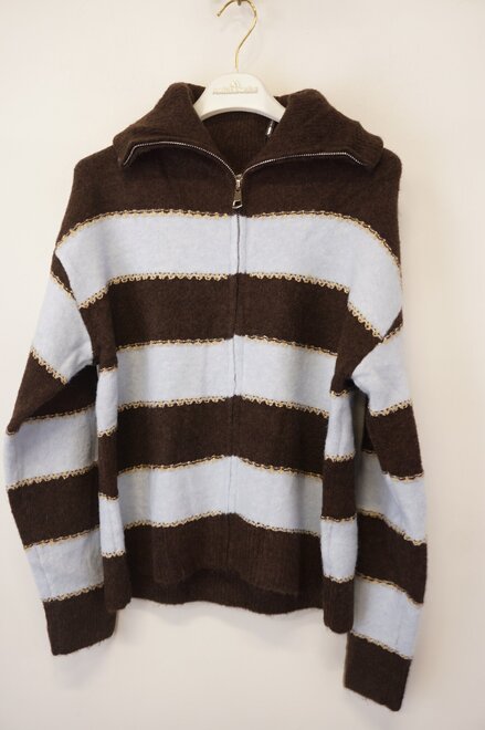 Garde-robe - Pull - Blauw-bruin