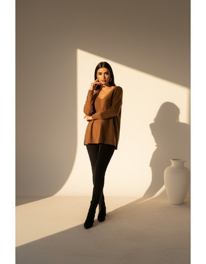 Garde-robe - Pull - Camel