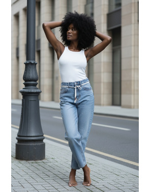 Garde-robe - Lange Broek - Jeans licht