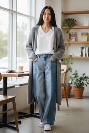 Garde-robe - Lange Broek - Jeans licht