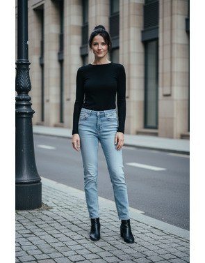 Red Button - Lange Broek - Jeans licht