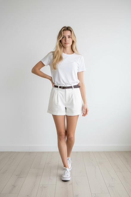 Garde-robe - Short - Wit