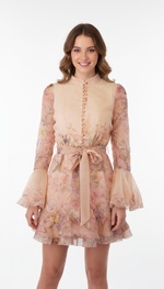 Garde-robe - Kort Kleedje - Zalm-roze