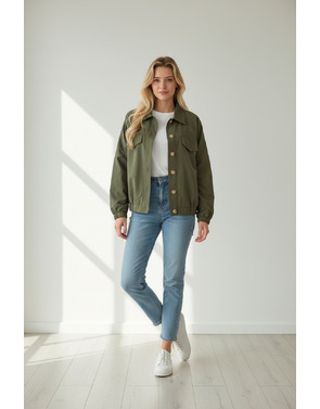 Garde-robe - Jas - Kaki