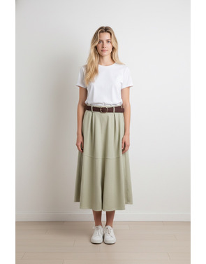 Garde-robe - Lange Rok - Munt